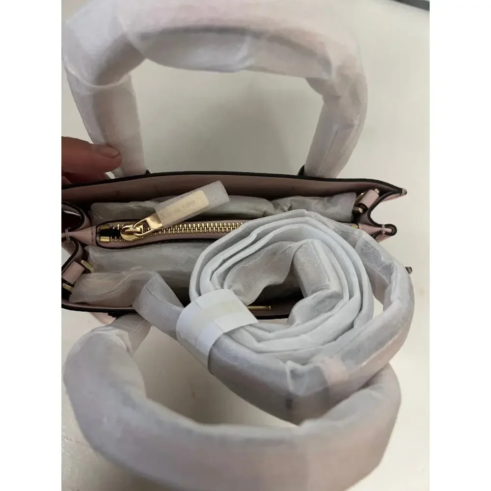 Michael Kors 35S1GM9M2L Mercer Medium Pebbled Leather 2-Way Satchel Crossbody